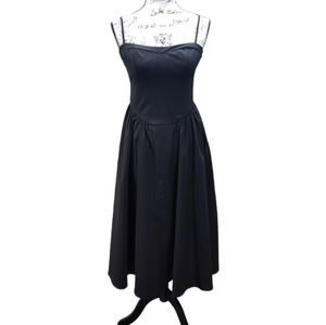 Shein Corset Style Spaghetti Strap A-line Midi Dress